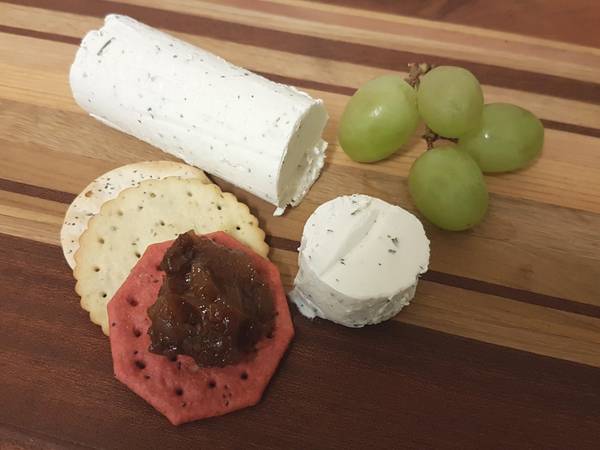 Sadly, our cable ties are not made from cheese, but the material we use was originally named after goats' milk. French goat cheese with garlic and herb